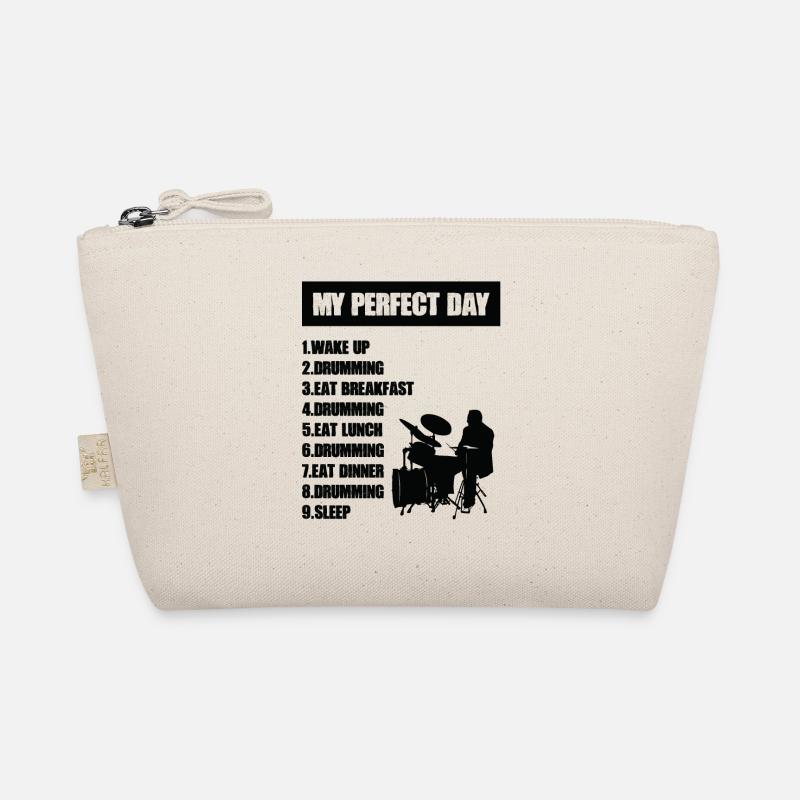 My Perfect Day Drum Player Day Plan Drummer Bio-Täschchen