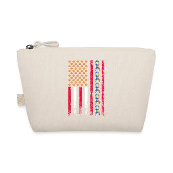 Autism Awareness Month American Sports Flag - Organic Pouch - nature - Front