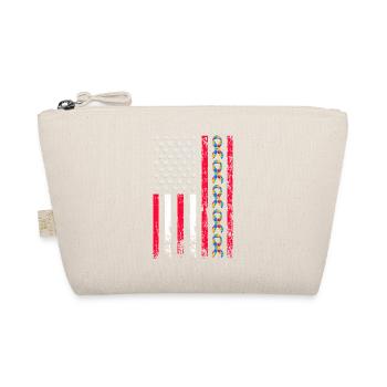 Autism Awareness Month American Sports Flag - Organic Pouch - nature - Front