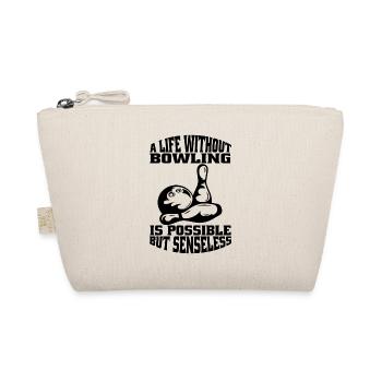 Bowling Kegelverein Bowlingverein Bowler Kegeln - Organic Pouch - nature - Front
