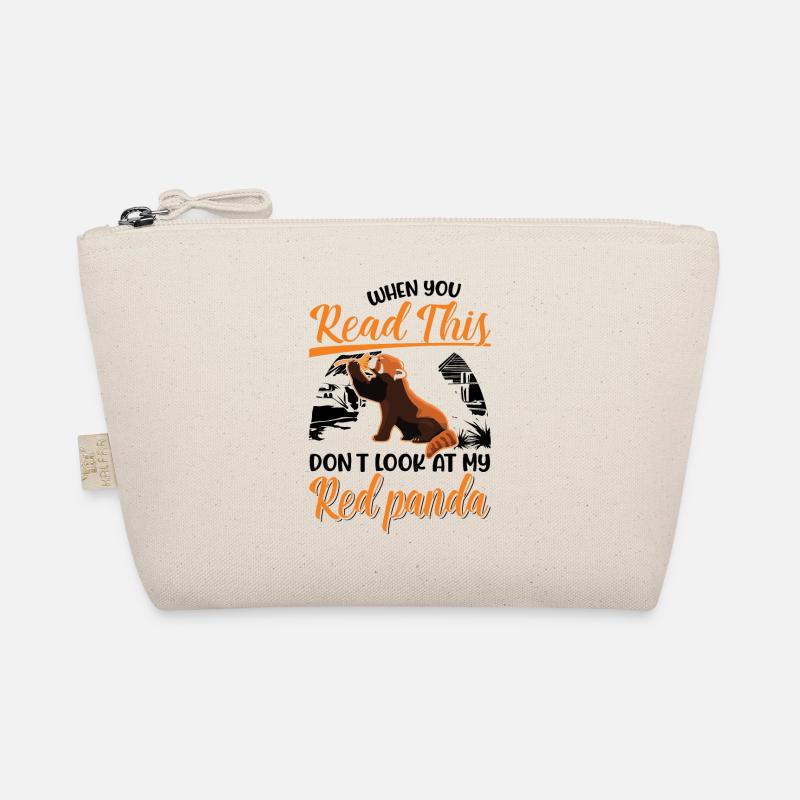 Red Panda Cadeau Chat Ours Panda Rouge Trousse biologique