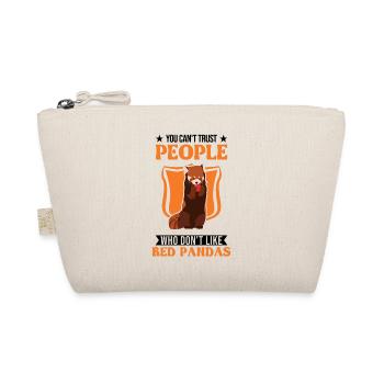 Roter Panda Geschenk Katzenbär - Bio-Täschchen - Natur - Vorne