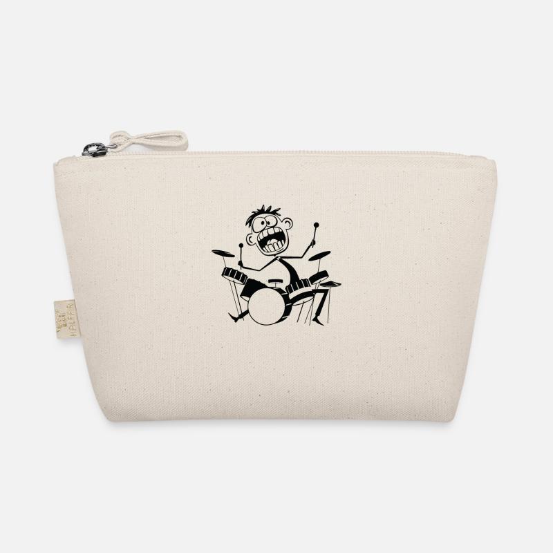 Funny Drummer Funny Drum Player Organic Pouch