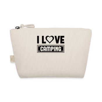Hiking Camping Outdoor Sayings Camper Wanderer - Organic Pouch - nature - Front