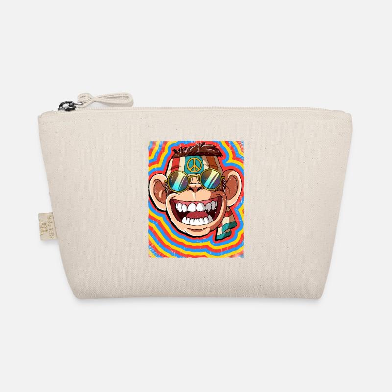 Hippie Affe Psychedelisch Trippy Bio-Täschchen