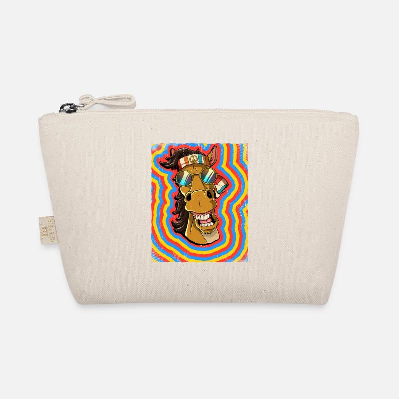 Hippie Horse Psychedelic Trippy Organic Pouch