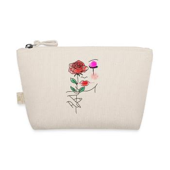 Clowncore Aesthetic Red Rose - Organic Pouch - nature - Front