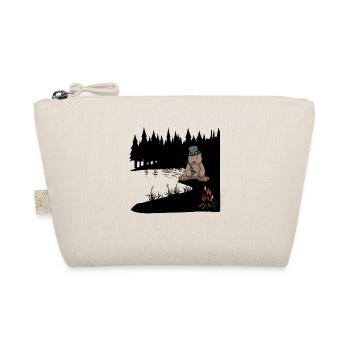 Wilderness Brown Bear Angel Angler Lake Nature Lovers - Organic Pouch - nature - Front