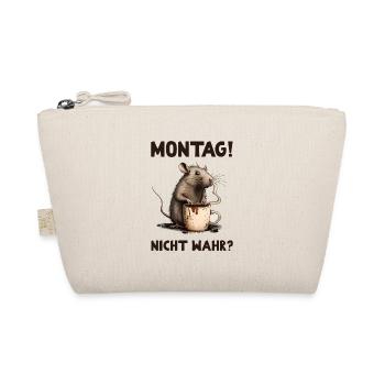 Montag! Nicht Wahr? Ratte Kaffee - Bio-Täschchen - Natur - Vorne
