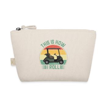 Golf Geschenk Witz Golfspieler Golfer - Bio-Täschchen - Natur - Vorne