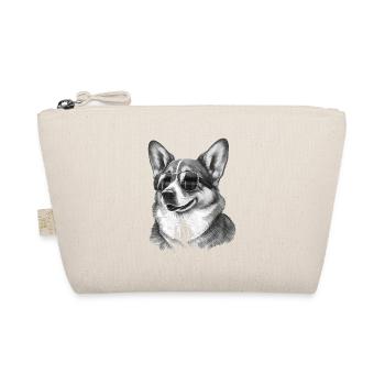 Cooler Corgi mit Sonnenbrille - Bio-Täschchen - Natur - Vorne