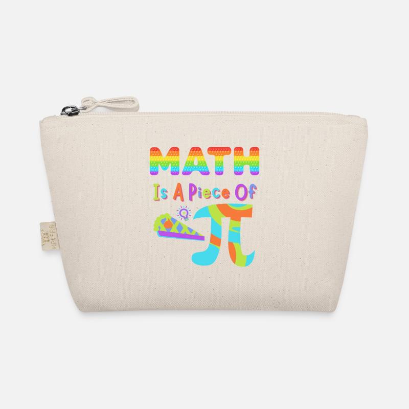 Pi Day 2023 Math Is A Piece Of Pi Rainbow Letters Organic Pouch