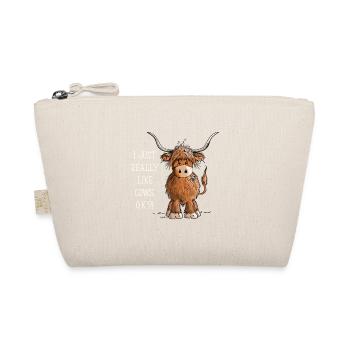 Just Really Like Cows Scottish Highland Cattle - Organic Pouch - nature - Front