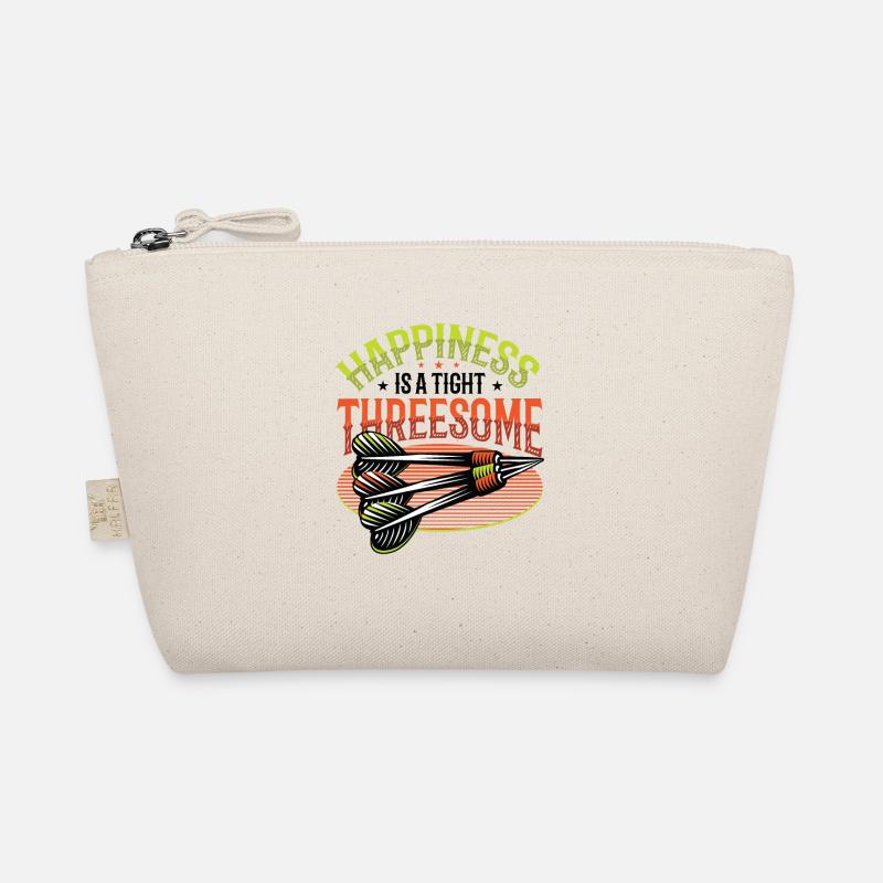 Luck is a close trio, darts Organic Pouch