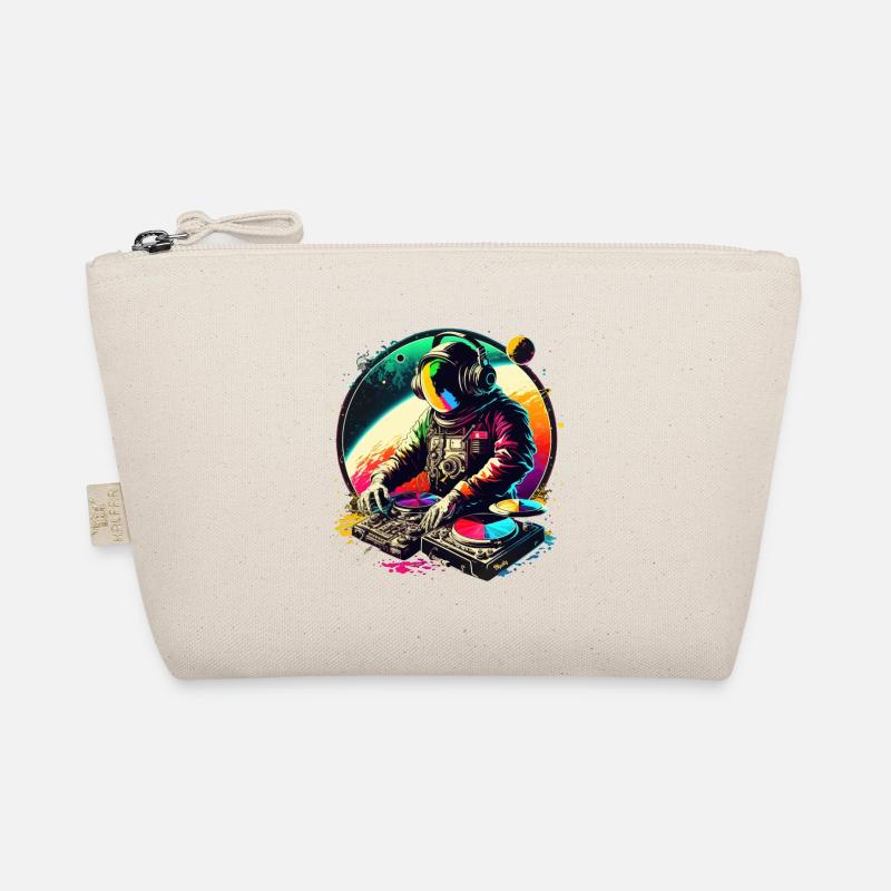 Funky Astronaut on a Mixing Table Organic Pouch