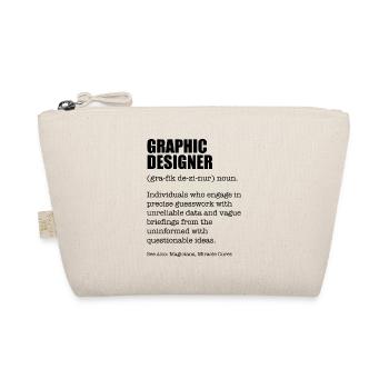 Graphic Designer Funny Dictionary Definition - Bio-Täschchen - Natur - Vorne