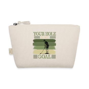Golf Geschenk Witz Golfspieler Golfer - Bio-Täschchen - Natur - Vorne