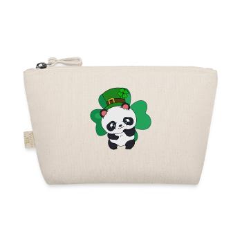 Panda de la Saint-Patrick avec chapeau de Saint-Patrick - Trousse biologique - nature - Devant