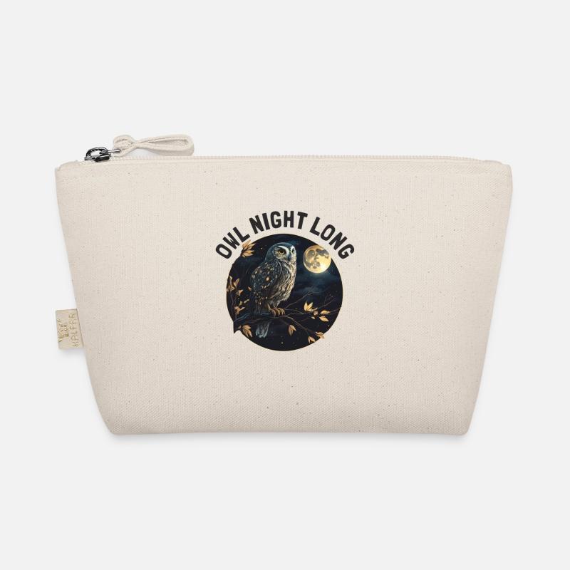 Owl Night Long Nachteule Eule Nachtdienst Bio-Täschchen