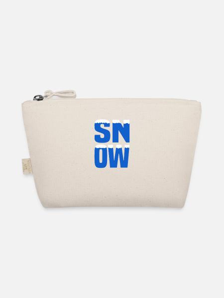 Snow Schnee - Organic Pouch - nature - Front