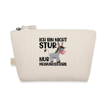 Ich Bin Nicht Stur Nur Meinungsstabil - Bio-Täschchen - Natur - Vorne