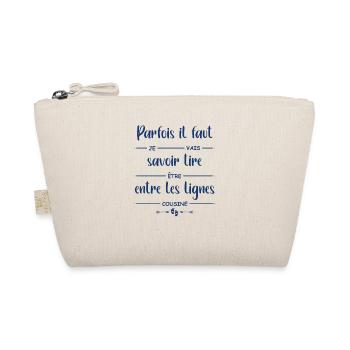 je vais être cousine - Trousse biologique - nature - Devant