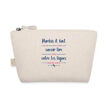 je vais être grande soeur - Trousse biologique - nature - Devant