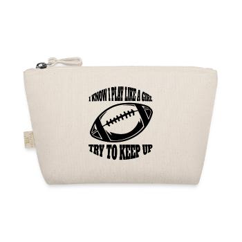 Footballspieler Footballtrainer American Football - Bio-Täschchen - Natur - Vorne