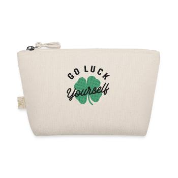 Go Luck Yourself Funny Irish St Patricks Day - Organic Pouch - nature - Front
