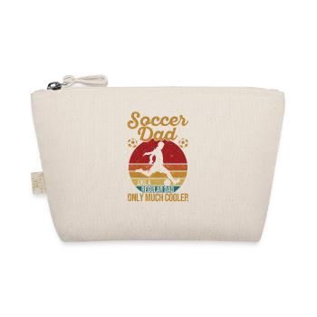 Football dad like a normal daddy, only a lot of cool - Organic Pouch - nature - Front