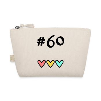 60 YEARS. 60TH ANNIVERSARY. BIRTHDAY 60 YEARS. 60 - Organic Pouch - nature - Front