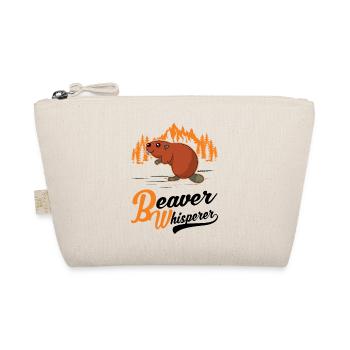 Biber Flüsterer Beaver Whisperer - Organic Pouch - nature - Front