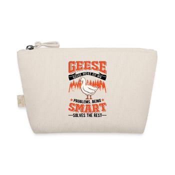 Gänse Geschenk Gänseliebhaber Gänsezüchter - Bio-Täschchen - Natur - Vorne