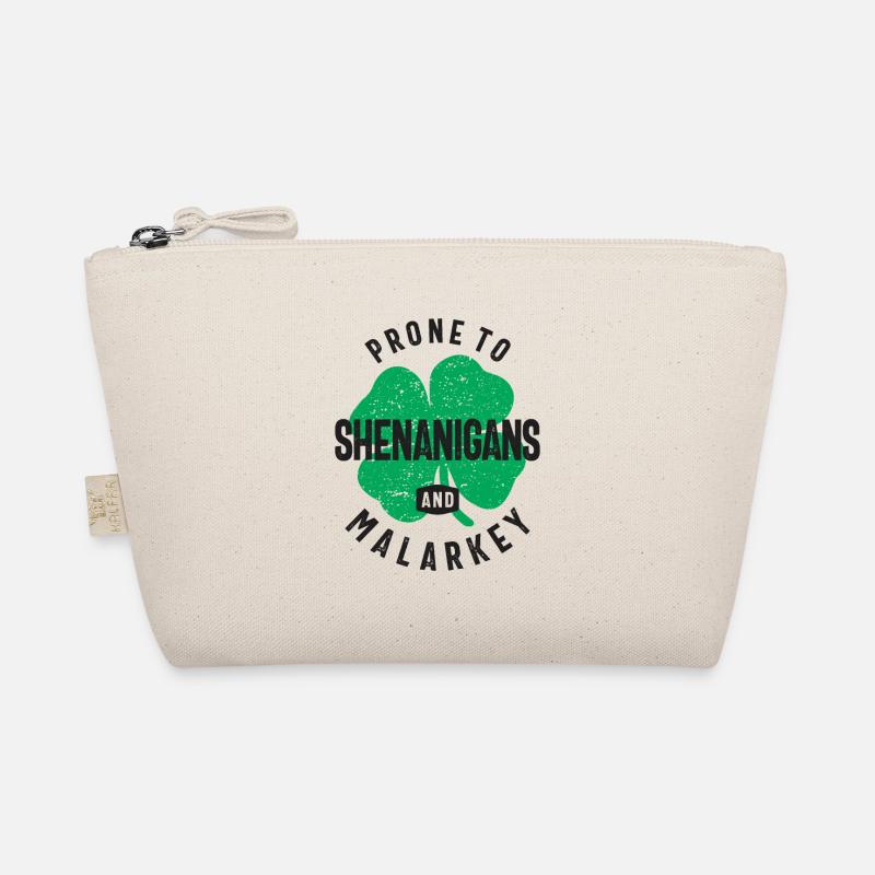 Prone To Shenanigans and Malarkey St Patricks Day Organic Pouch