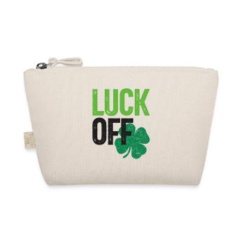 Luck Off Clover St Patricks Day - Organic Pouch - nature - Front