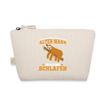 Faultier Alter Mann beim schlafen faul Faulenzer - Bio-Täschchen - Natur - Vorne