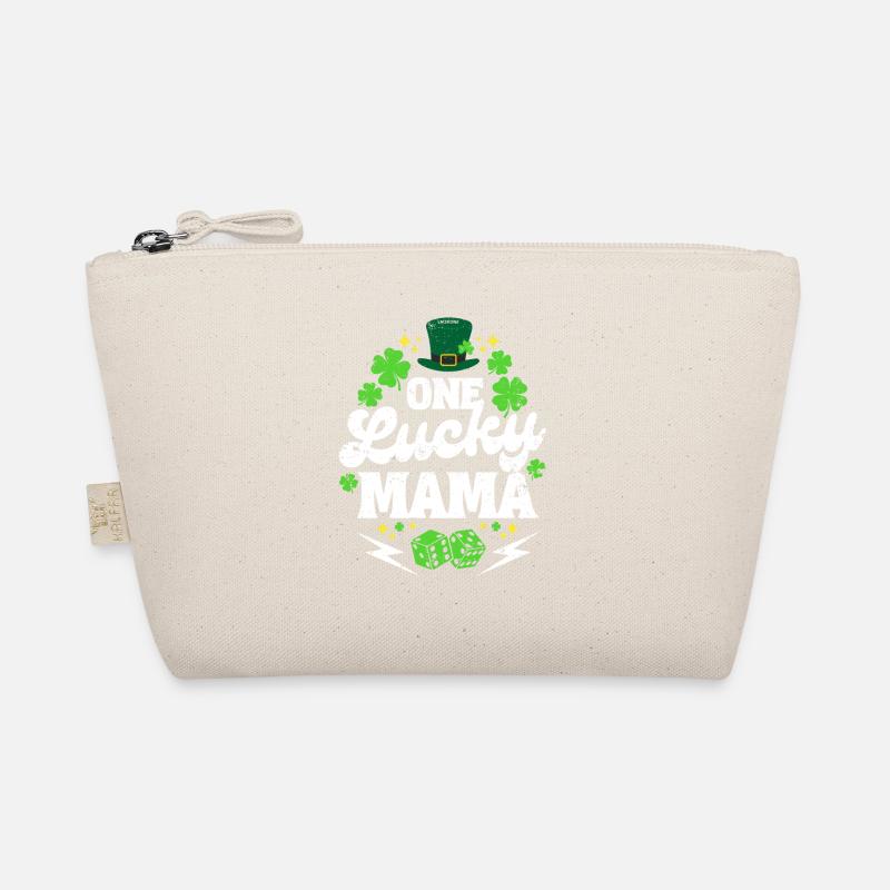 Saint Patrick Eine glückliche Mama - Bio-Täschchen - Natur