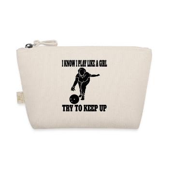 Bowling Kegelverein Kegeln Bowler Bowlingverein - Organic Pouch - nature - Front
