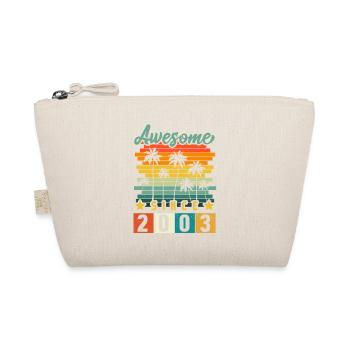 2003 Born Birthday Year of birth vintage - Organic Pouch - nature - Front