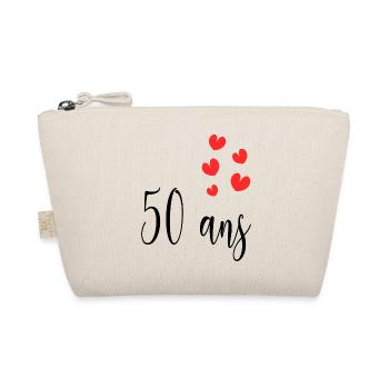 50 ANS. 50e ANNIVERSAIRE. ANNIVERSAIRE 50 ANS. 50 - Trousse biologique - nature - Devant