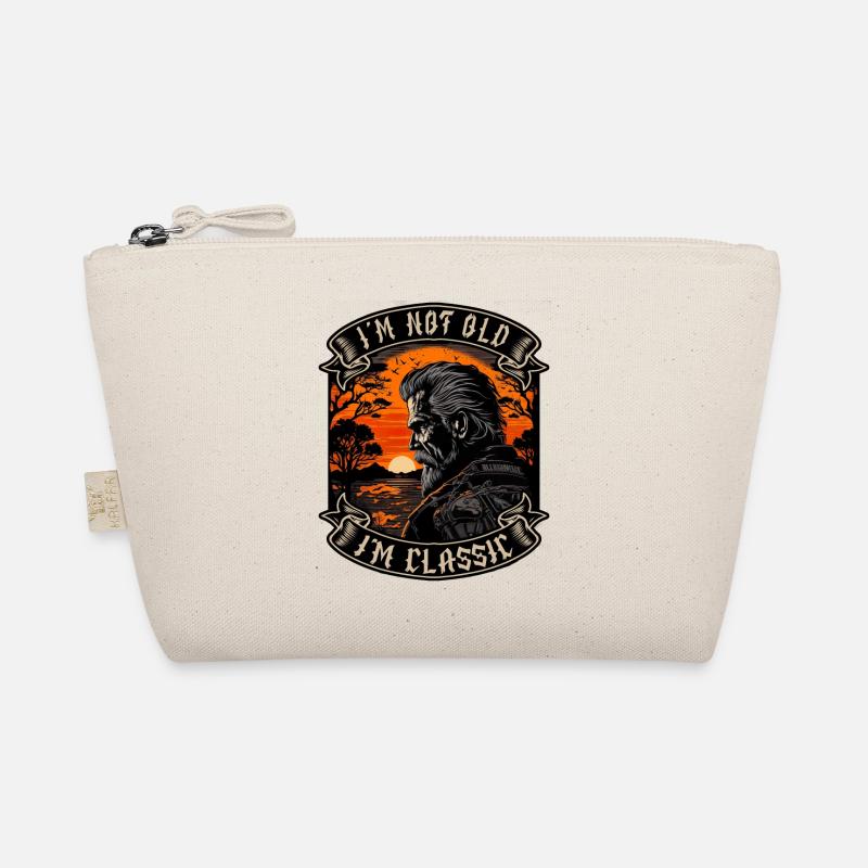 I m not old I m classic motorcycle biker Organic Pouch