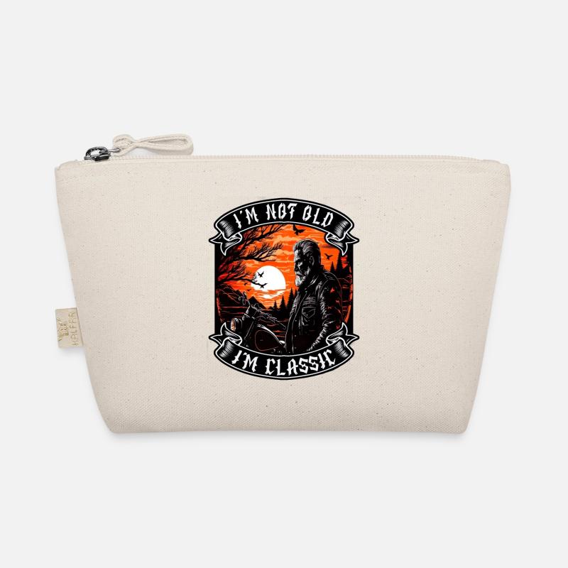 I m not old I m classic motorcycle biker Organic Pouch