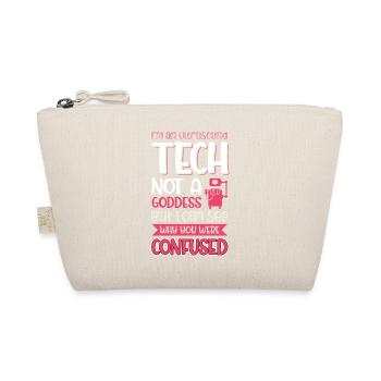 Im an Ultrasound Tech not a goddess - But i can - Organic Pouch - nature - Front