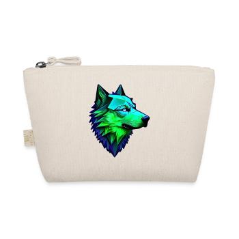 Wolf polygonal shape - Organic Pouch - nature - Front