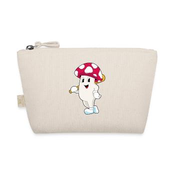 Mushroom Baseball Baseball Bat - Organic Pouch - nature - Front