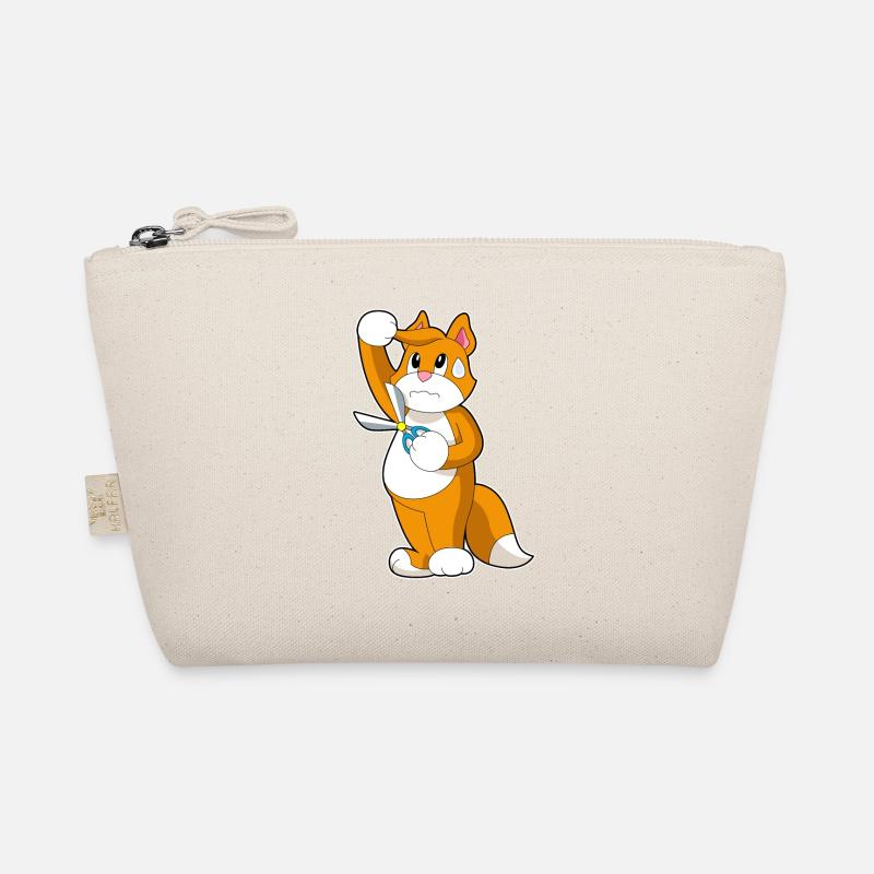 Katze Friseur Schere Bio-Täschchen