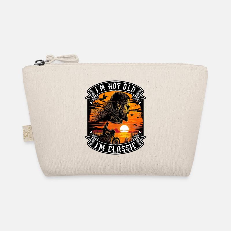 I m not old I m classic motorcycle biker Organic Pouch
