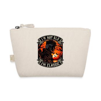 I m not old I m classic motorcycle biker - Organic Pouch - nature - Front