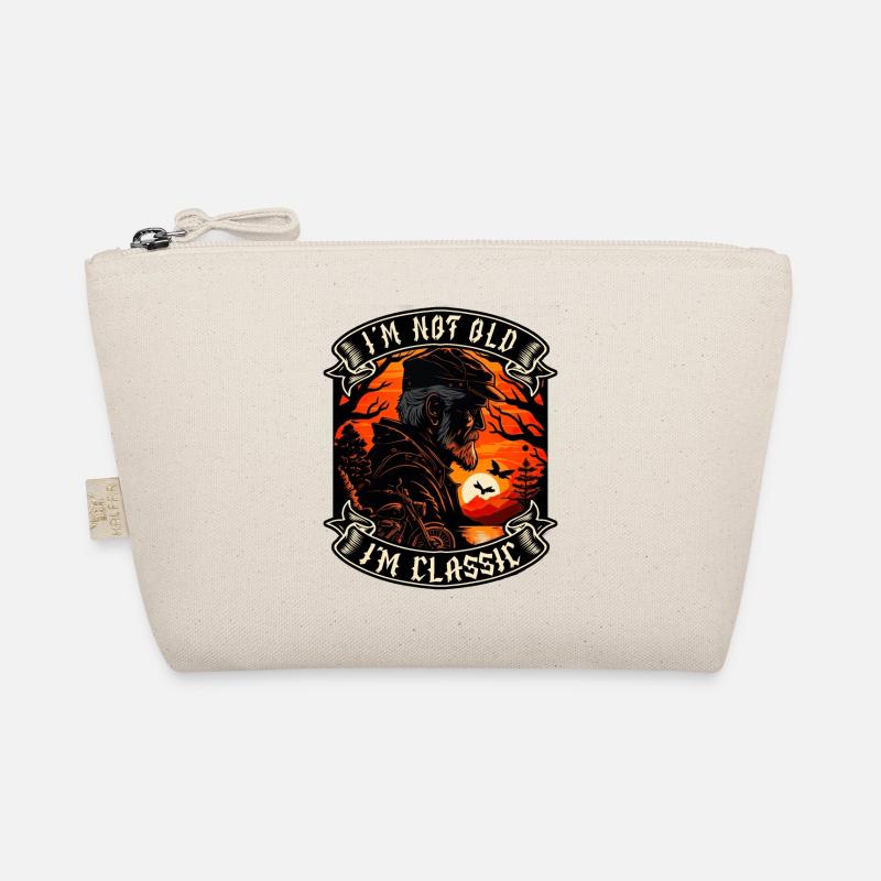 I m not old I m classic motorcycle biker Organic Pouch