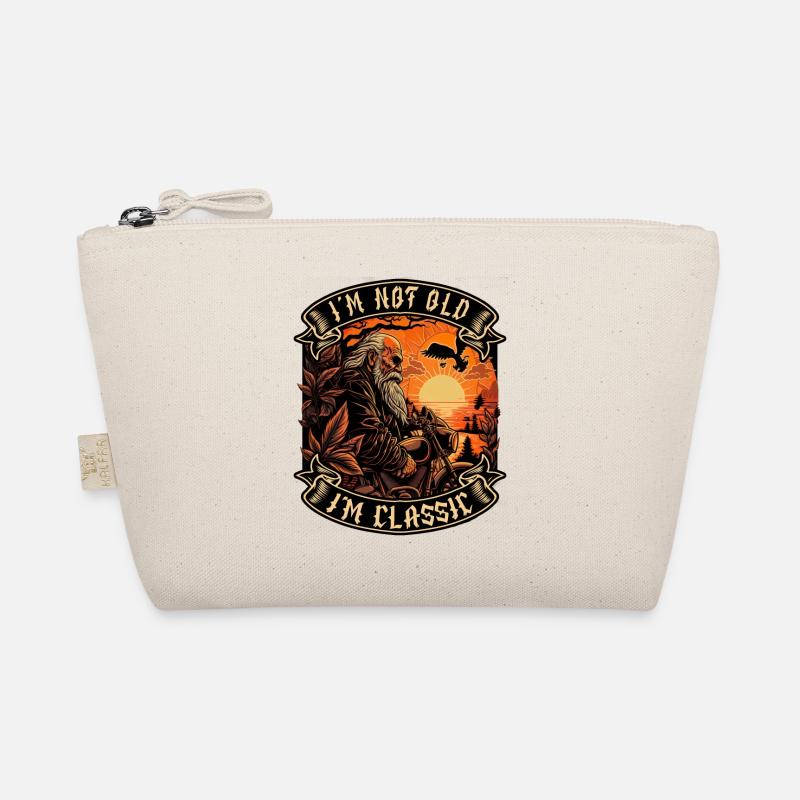 I m not old I m classic motorcycle biker Organic Pouch